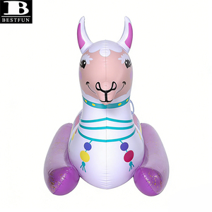 Flotador Inflable <span class=keywords><strong>de</strong></span> PVC Grueso con Diseño <span class=keywords><strong>de</strong></span> Llama y Brillantina, con Asas, para Piscina, para Niños y Adultos - Product Image 4