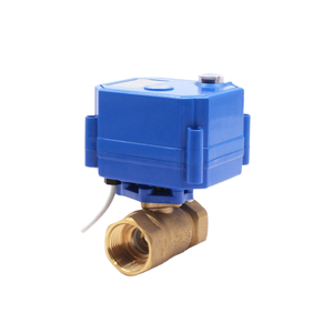 Моторизованный Электрический шаровой клапан 110vac 220 В Dc9 ~ 24 В Brass1/4 "3/8" 1/2 "Умный домашний водяной клапан шаровая конструкция Электрический клапан - Product Image 1