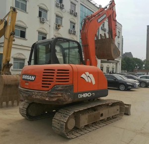 Excavadora de cadenas Doosan DH80 8T de segunda mano, original de Corea, excavadora pequeña en venta, excavadora Doosan DH80-8 DH80 usada de alta calidad - Product Image 1