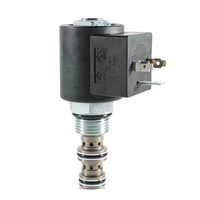Vanne solénoïde hydraulique à cartouche de type bobine 3/2 voies pour groupes motopropulseurs avec conception de cavité standard américaine
