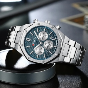 CURREN 8440 Nouvelle montre-bracelet étanche chronographe pour homme, montre de luxe de marque supérieure, acier inoxydable, sport, montre masculine - Product Image 4
