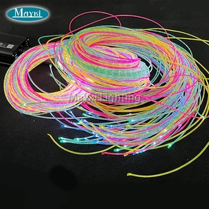 RGBW <span class=keywords><strong>Kit</strong></span> optik serat berkilau sisi sensor reaktif UV <span class=keywords><strong>Kit</strong></span> kontrol aplikasi lampu sensor optik serat untuk Autisme - Product Image 4