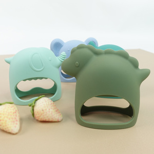 Wolife diseño Original bebé dentición juguete forma Animal bebé libre Bpa silicona mordedores manopla de dentición para bebés - Product Image 5