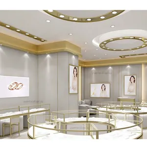 Новейший ювелирный дизайн интерьера ювелирный магазин счетчик дизайн индивидуальная Витрина ювелирных изделий