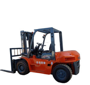 Chariot élévateur diesel HELI d'occasion de 7 tonnes, hauteur de levage de 4,5 m, modèle 2023, garantie d'un an, prix avantageux, moteur chinois, CE - Product Image 1