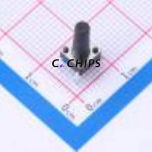 TS6613CJ 250gf 009 Tactile Switch Through hole-4P,6x6mm Switch Single Pole Single Throw Round Button 2.5N Through Hole - Product Image 1