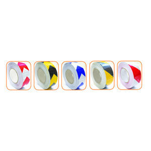 Bande réfléchissante bicolore en tissu PET et polyester de qualité ingénieur pour une grande visibilité dans des conditions de faible luminosité - Product Image 1