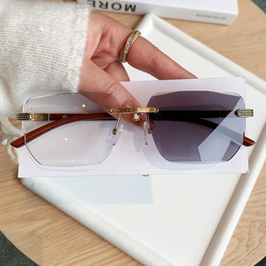 Frameless Color Changing <b>Sunglasses</b> Metal Frame UV400 Protection Unisex Street Style - Product Image 4