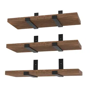 Étagère flottante, cintres muraux décoratifs, supports d'étagère avec planches de bois de 20mm