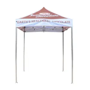 مظلة خيمة 2x2 Suppliers-رخيصة مخصصة المطبوعة الإعلان الألومنيوم خيمة قابلة للطي بقمة على شكل مظلة 2x2 للحدث