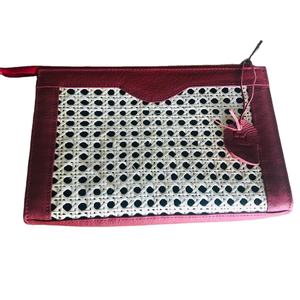 Bolso de mano de lujo para mujer, pochette de ratán, elegante - Product Image 4