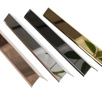 Promo Panas Lis Dekoratif Titanium 304 Stainless Steel Bentuk L untuk Dinding Plafon dan Bingkai Dinding