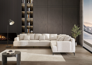 Luxury Italian Corner <b>Sofa</b> Set Living Room Furniture Sectional Modern Fabric L Shape <b>Sofa</b> Cheap Price - Product Image 5