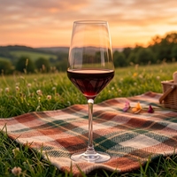 Verres à vin rouge classiques en cristal 520 ml, compatibles lave-vaisselle, coffret cadeau disponible pour la maison, le bar, le restaurant, les fêtes et les dîners romantiques