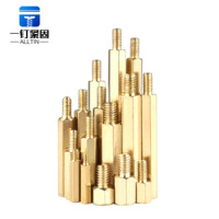Entretoise hexagonale mâle-femelle en laiton métrique M2-M6 pour PCB, longueur 3-30mm, finition laiton naturel, vis résistante à la corrosion, excellente qualité