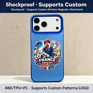 <span class=keywords><strong>Coque</strong></span> de téléphone anti-rayures motif Tour Eiffel et tournoi de football Blue <span class=keywords><strong>France</strong></span> Rooster pour <span class=keywords><strong>iPhone</strong></span> 17/15 Pro Max & Plus Series - Product Image 4