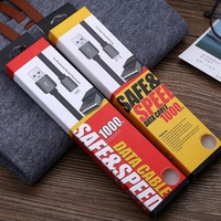 Commande personnalisée de boîtes d'emballage en papier pliantes recyclables boîte d'emballage de câble de données USB vente en gros