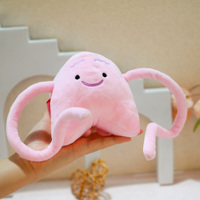 Peluche animale rose à l'aspect adorable, facile à nettoyer et à ranger, vente en gros pour la peluche animale rose et dodue