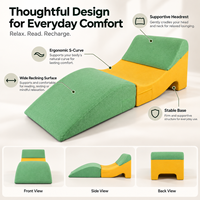 Coussin ergonomique à talon haut, design compressible, housse à glissière multi-tissu, support surélévateur pour jambes, pour li