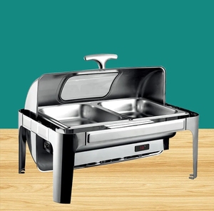 Chafing Dish Buffet Set Luxury Buffet <strong>Food</strong> Warmer Party Supplies Buffet <strong>Food</strong> Display <strong>Stand</strong> Stainless Steel Chafing Dish - Product Image 4