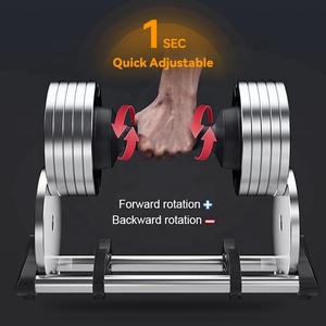 Ensemble de poids libres par incréments de 4 <span class=keywords><strong>kg</strong></span> Haltères réglables Haltères en fonte <span class=keywords><strong>24</strong></span> <span class=keywords><strong>kg</strong></span> Haltères réglables - Product Image 3