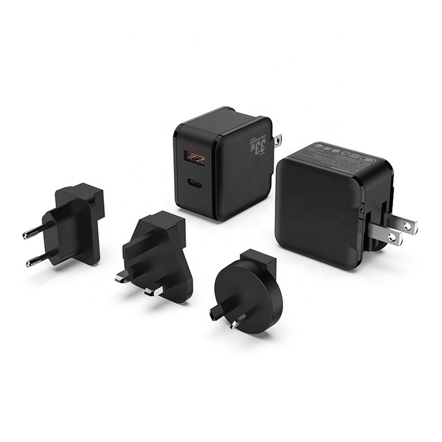Factory Price GaN 33W PD 3.0 Smart Fast Charger QC4.0 Quick Charger 4.0 OTP Protection SCP for Android