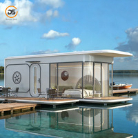 Maison capsule spatiale écologique en acier laminé à chaud, structure en boîte, certifiée ISO, insonorisée, respirante, design moderne, 1 pièce