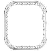 Boîtier de montre personnalisé à une seule rangée de strass creux pour Apple Watch Series 12, cadre de protection antichoc, accessoires pour montre connectée