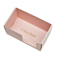 Boîtes cadeaux en carton pour emballages de snacks biodégradables, écologiques et recyclés, impression personnalisée, papier rose pour mariage