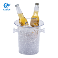 Fabriqué en Chine 3L Bar Cadeaux Vin Bière Baril Glace Boisson Baignoire Refroidisseur Seau À Glace En Plastique