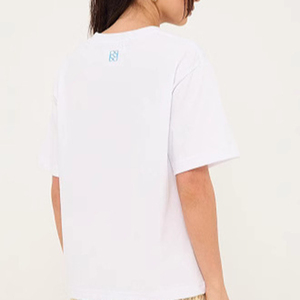 Camiseta de Verano con Estampado Floral, Estilo Nuevo, Personalizable, 100% Algodón, Manga Corta, para Mujer, Moda Versátil, Informal y Deportiva - Product Image 6