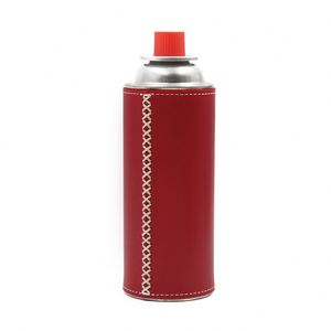 Housse de protection en cuir cousue à la main pour bouteille de gaz de camping, étui pour cartouche de gaz portable, support de bouteille de gaz pour barbecue - Product Image 3