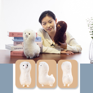 Peluche Realistico di Alpaca Crespo, Giocattolo di Peluche Animale, Regalo per Bambini - Product Image 2