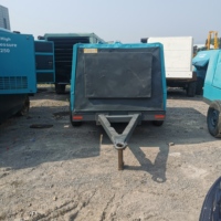 Compresseur d'air à vis diesel portable Air Man PDS375S de 375 CFM, modèle 2016, d'occasion, 7 BAR, pour plateforme de forage/mines/sablage