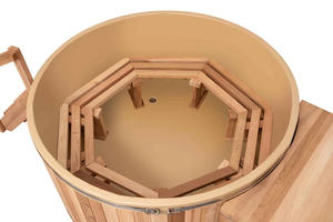 Jacuzzi de Madera de Cedro para Exteriores, Diseño Nuevo Más Vendido de <span class=keywords><strong>2022</strong></span>, Jacuzzi con Calefacción a Leña, <span class=keywords><strong>Spas</strong></span> Portátiles - Product Image 5