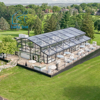 Tente transparente à structure en aluminium / Tente chapiteau transparente pour mariages et événements religieux / Tente atrium en PVC transparent