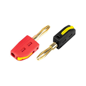 Terminal de conector banana de cobre de conexión rápida de 32A y 4mm, Conector de altavoz de alto rendimiento - Product Image 1