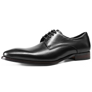 Mocassins décontractés pour hommes à pompons épais en cuir noir, rehaussants, confortables et souples, pour mariages et soirées - Product Image 5
