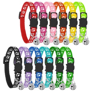 Colliers pour animaux de compagnie KingHon de haute qualité, colliers personnalisés pour animaux de compagnie, accessoires pour animaux de compagnie à fermeture rapide, collier en nylon pour chat et chien, collier pour chat avec clochette - Product Image 1