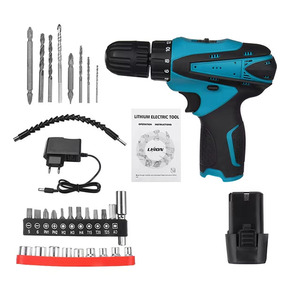 מותאם אישית oem כחול 12v ליתיום מיני חשמלי מקדחה אלחוטי רב תכליתית עם מברג עבור משק הבית - Product Image 2