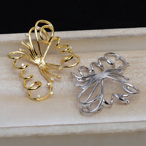 S925 Silver Pendant Base DIY Pearl Accessory Holder for 15-16 Inch Jewelry <b>Concealer</b> Bottom Holder Empty Semi-Finished Product - Product Image 3