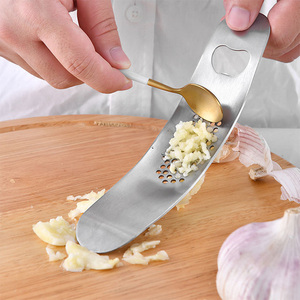 Thép không gỉ kim loại hồ quang Hướng dẫn sử dụng tỏi Báo Chí 2 trong 1 với mở chai dễ dàng puree Heavy Duty bền máy rửa chén an toàn - Product Image 4