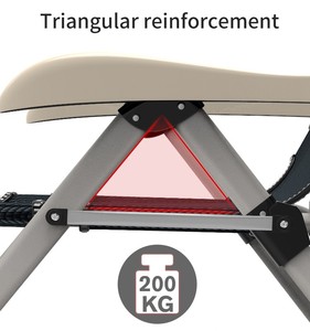 Sedia Pieghevole da Campeggio <span class=keywords><strong>con</strong></span> <span class=keywords><strong>Materasso</strong></span>, per Interni ed Esterni, Facile da Trasportare - Product Image 6