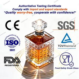 Botellas de Vidrio Mate Apilables de 200 ml, Dividibles y Combinables, Botellas Redondas para Vino, Licor, <span class=keywords><strong>Vodka</strong></span>, Whisky, Ginebra, Tequila <span class=keywords><strong>con</strong></span> Tapas - Product Image 6