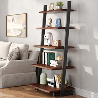 Estantería de Madera Maciza de Diseño Simple, Venta al Por Mayor de Fábrica, Librería de 3/4/5 Niveles