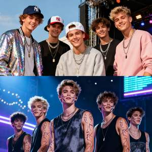 Rumi Kpop Boy Group tatuajes temporales púrpura conjunto de cuerpo completo Rumi patrones tatuajes pegatinas Waterpro para fiesta de Cosplay de Halloween - Product Image 4