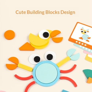 Nuevo Juguete Educativo Montessori <span class=keywords><strong>de</strong></span> Bloques <span class=keywords><strong>de</strong></span> Construcción Geométricos, Divertido y Creativo, para Interacción entre Padres e Hijos - Product Image 4