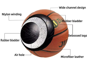 Balón de Baloncesto Profesional de Alto Rendimiento, Tamaño 7, Personalizable, para Entrenamiento en Interiores y Exteriores, Fabricado con Caucho de Alta Calidad - Product Image 2