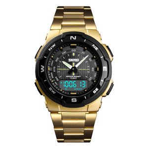 Superiore di buona qualità di marca Skmei 1370 nero digital orologio da polso 5atm resistente all'acqua ultimi orologi di design per Gli Uomini - Product Image 1