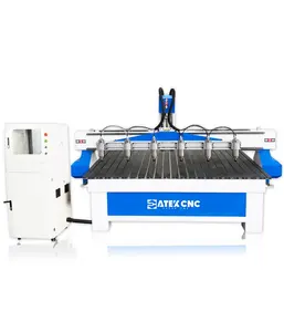 Mesin pemotong penggilingan ukiran kayu 3d, router cnc atc perubahan alat 2030 1530 1325 atc sistem Taiwan untuk furnitur kabinet